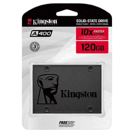 [SA400S37/120G] DISCO SOLIDO 120GB KINGSTON SA400S37 2.5″ SATA 10X FASTER – SA400S37/120G