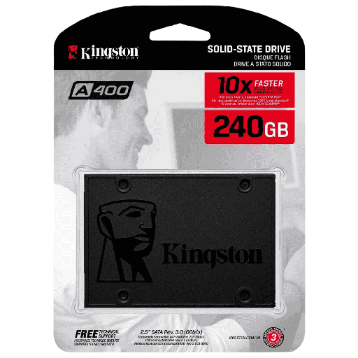 [SA400S37/240G] DISCO SOLIDO 240GB KINGSTON SA400S37 2.5″ SATA 10X FASTER – SA400S37/240G
